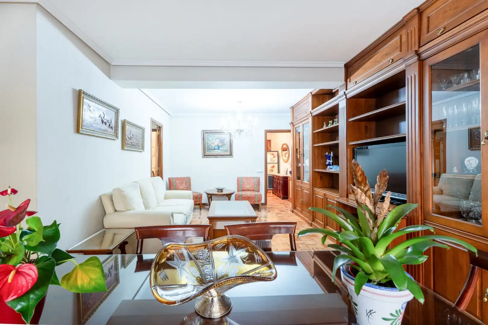 Wohnzimmer von Wohnung zum Verkauf in Madrid mit Klimaanlage, Heizung und Terrasse
