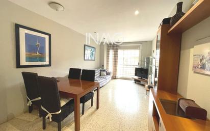 Living room of Flat for sale in Rubí  with Heating, Terrace and Furnished