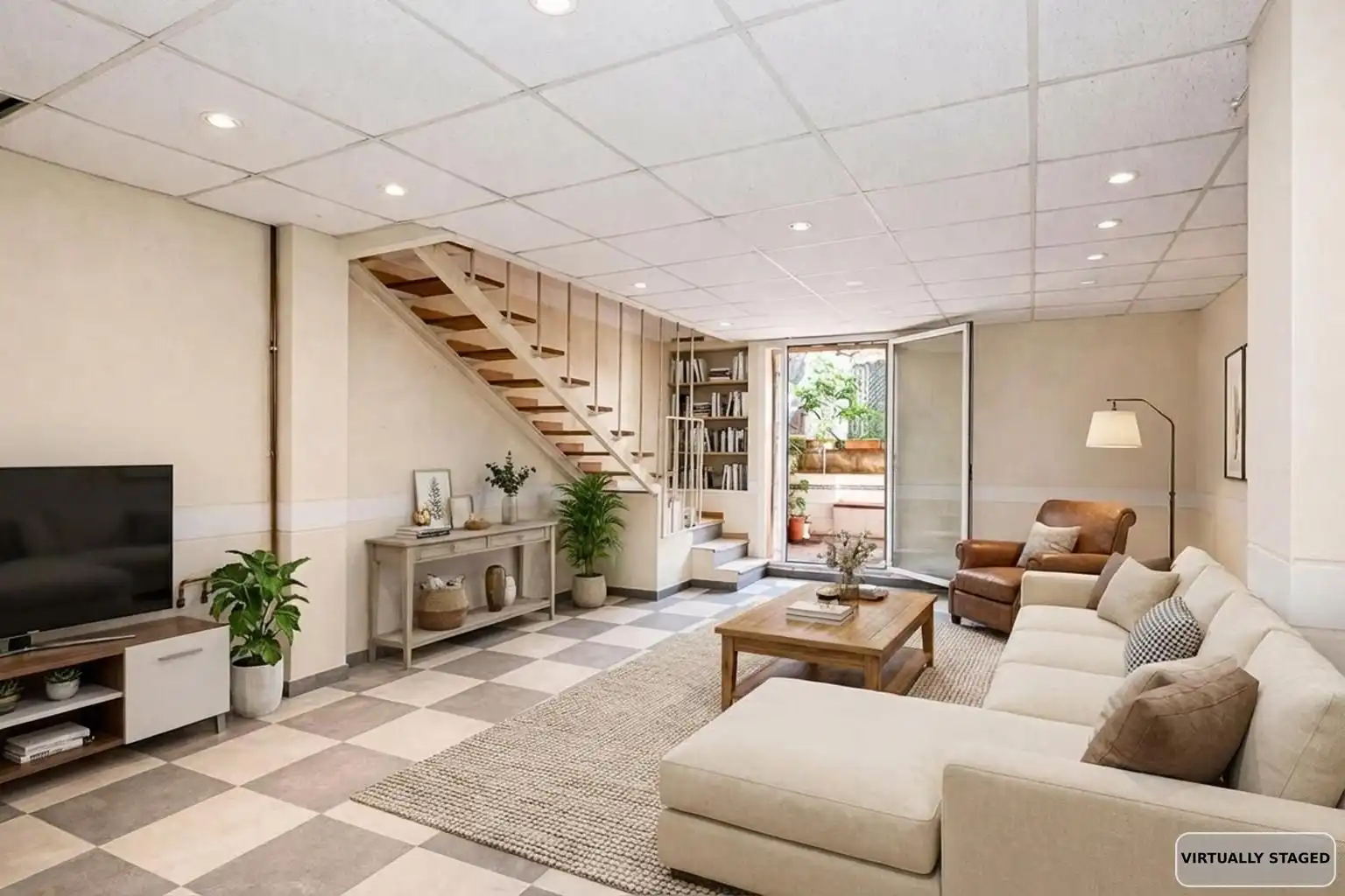 Living room of Study for sale in Barcelona  with Heating, Terrace and Oven