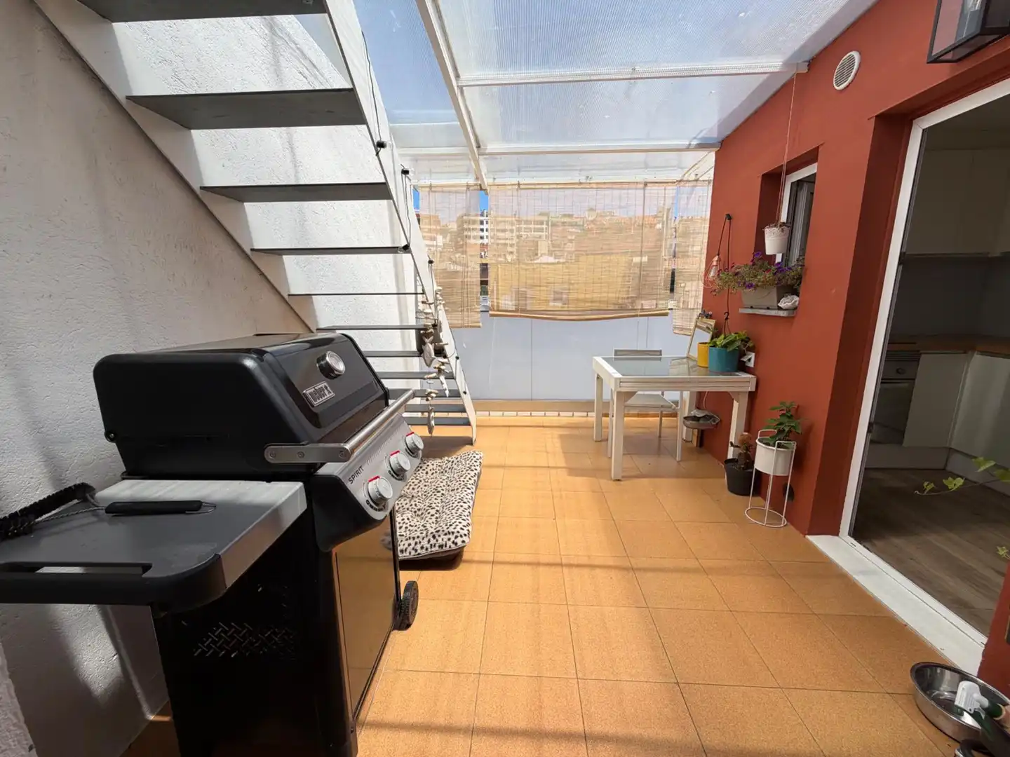 Terrasse von Dachboden zum Verkauf in Mataró mit Klimaanlage, Heizung und Parkett