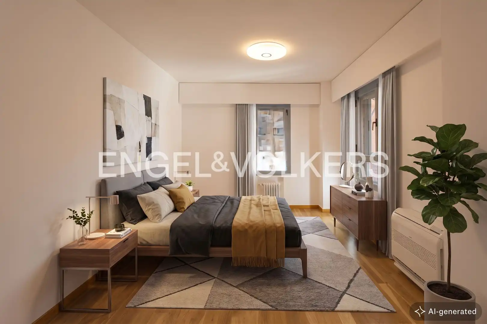 Schlafzimmer von Wohnung zum Verkauf in Madrid mit Klimaanlage, Heizung und Terrasse