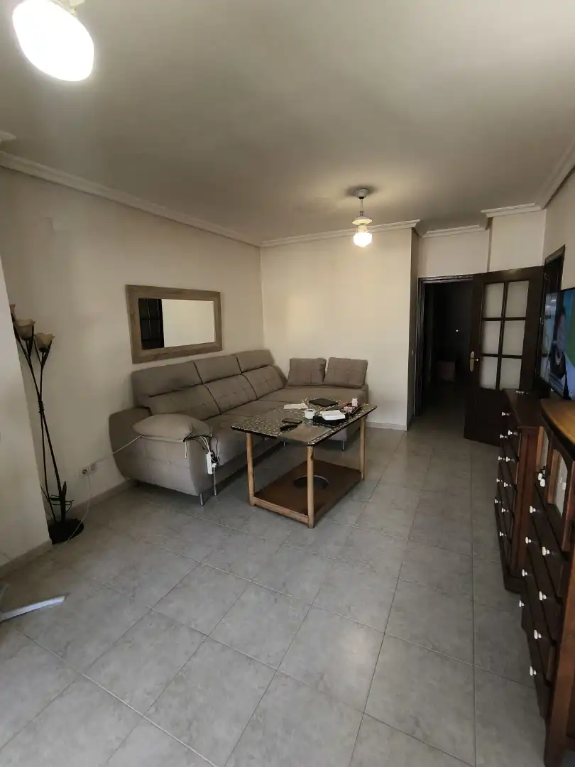Living room of Flat for sale in Mengíbar  with Air Conditioner, Furnished and Balcony