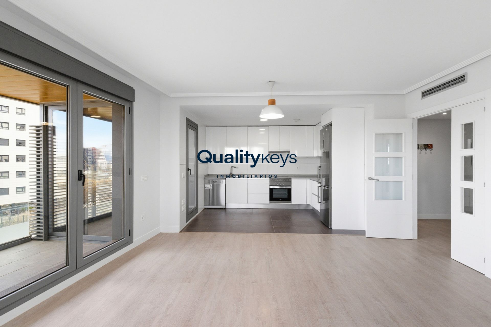 Kitchen of Flat for sale in  Madrid Capital  with Air Conditioner, Heating and Parquet flooring