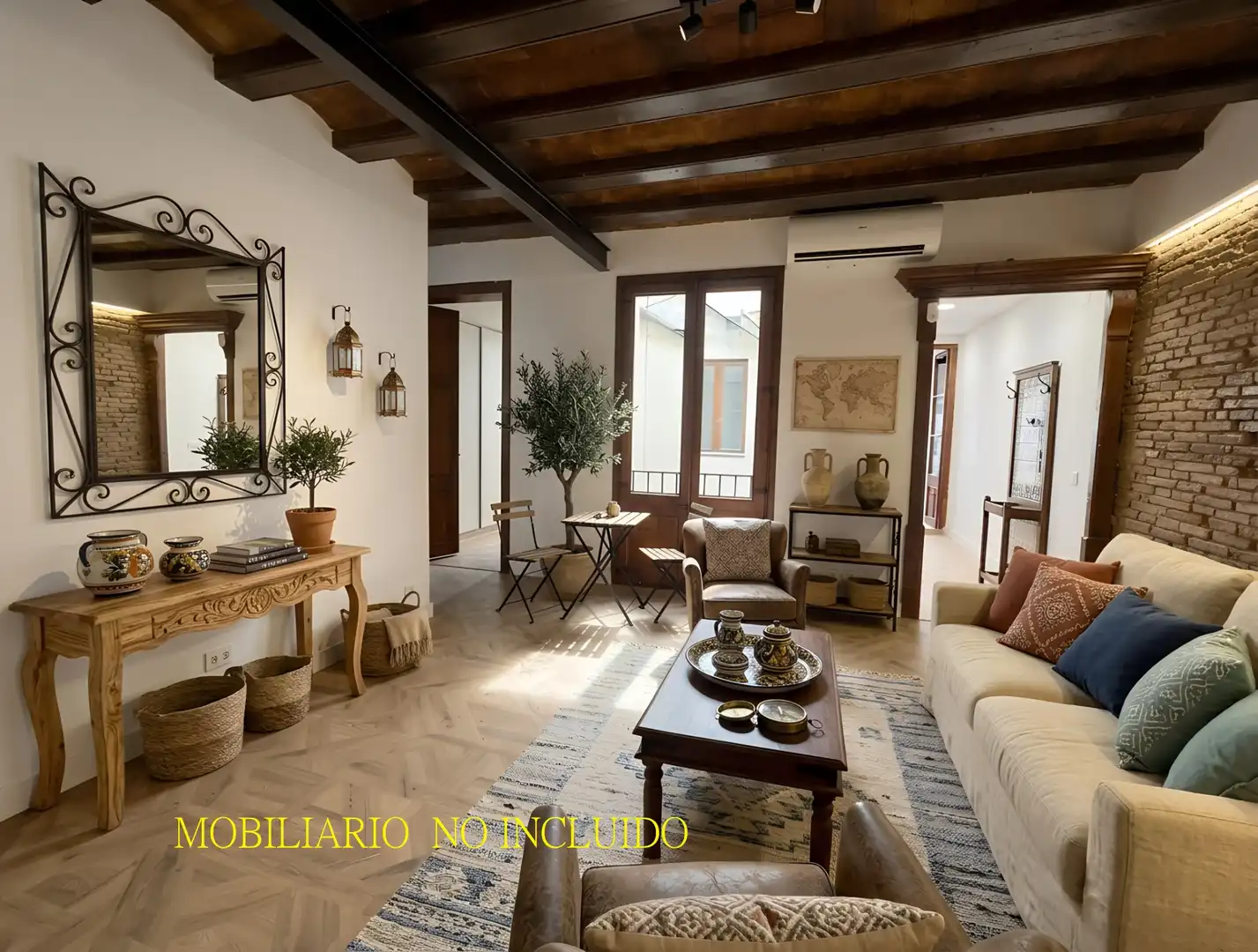 Living room of Flat for sale in Barcelona  with Air Conditioner, Heating and Parquet flooring