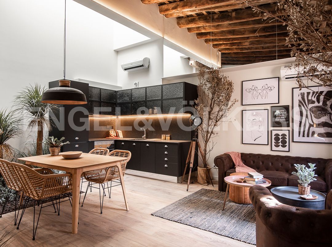 Cuina de Loft en venda en  Barcelona Capital amb Aire condicionat, Calefacció i Piscina