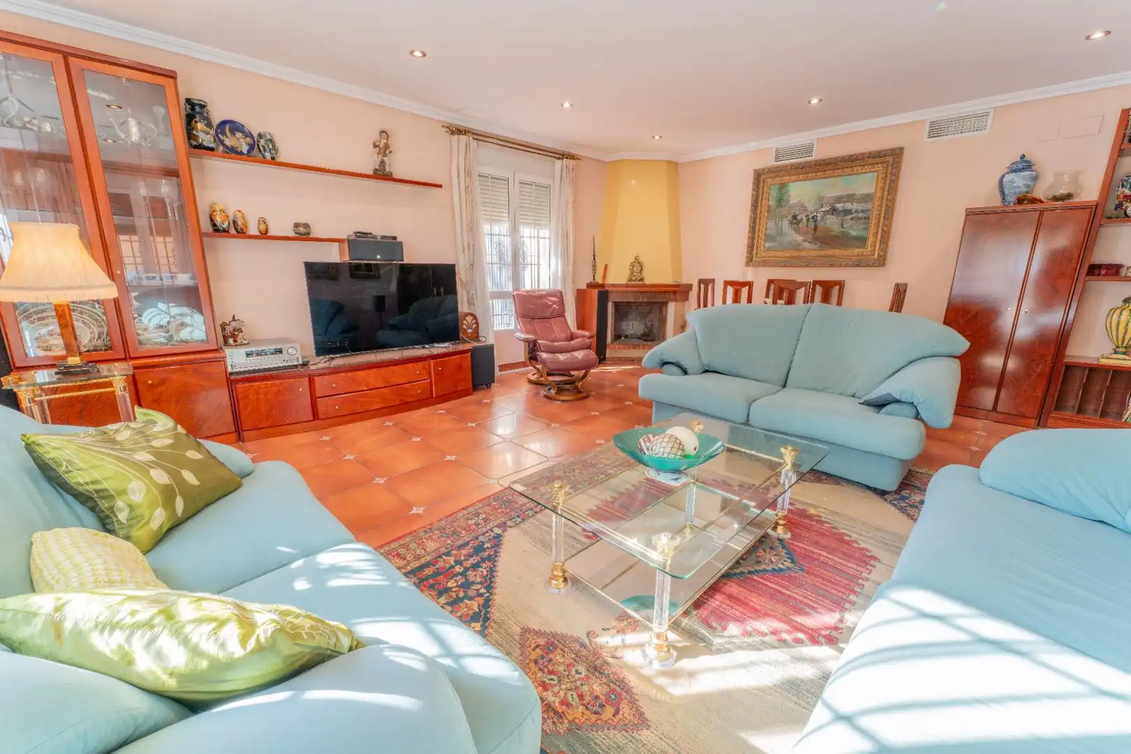 Sala de estar de Casa o chalet en venta en Elche / Elx con Trastero, Piscina y Balcón