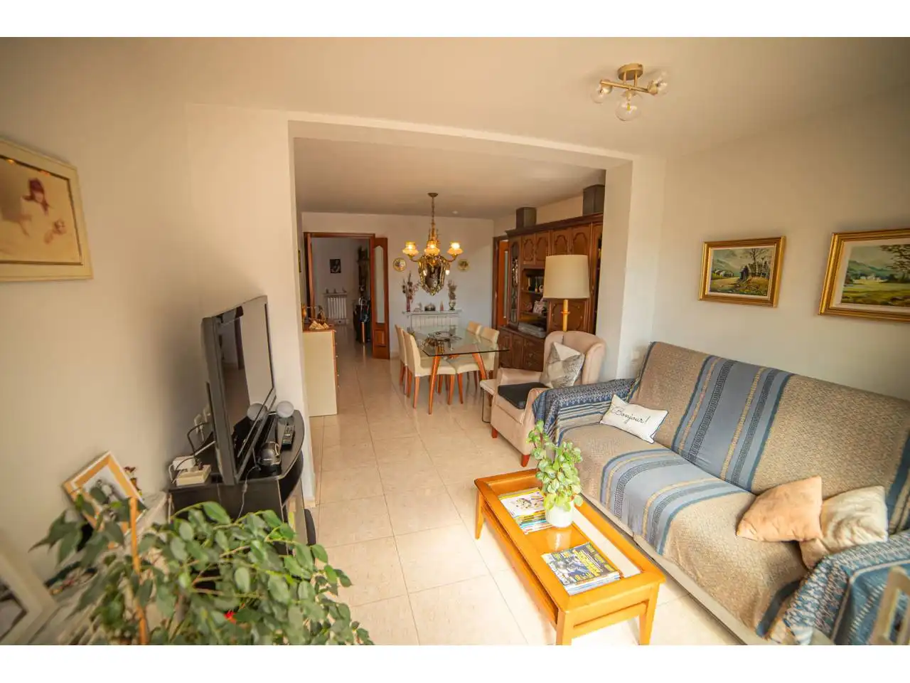 Sala de estar de Piso en venta en Manresa con Calefacción, Jardín privado y Terraza
