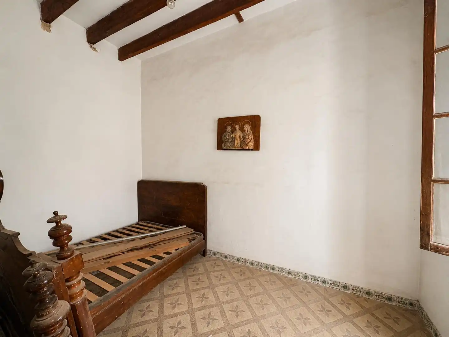 Schlafzimmer von Einfamilien-Reihenhaus zum Verkauf in Llucmajor mit Privatgarten und Balkon