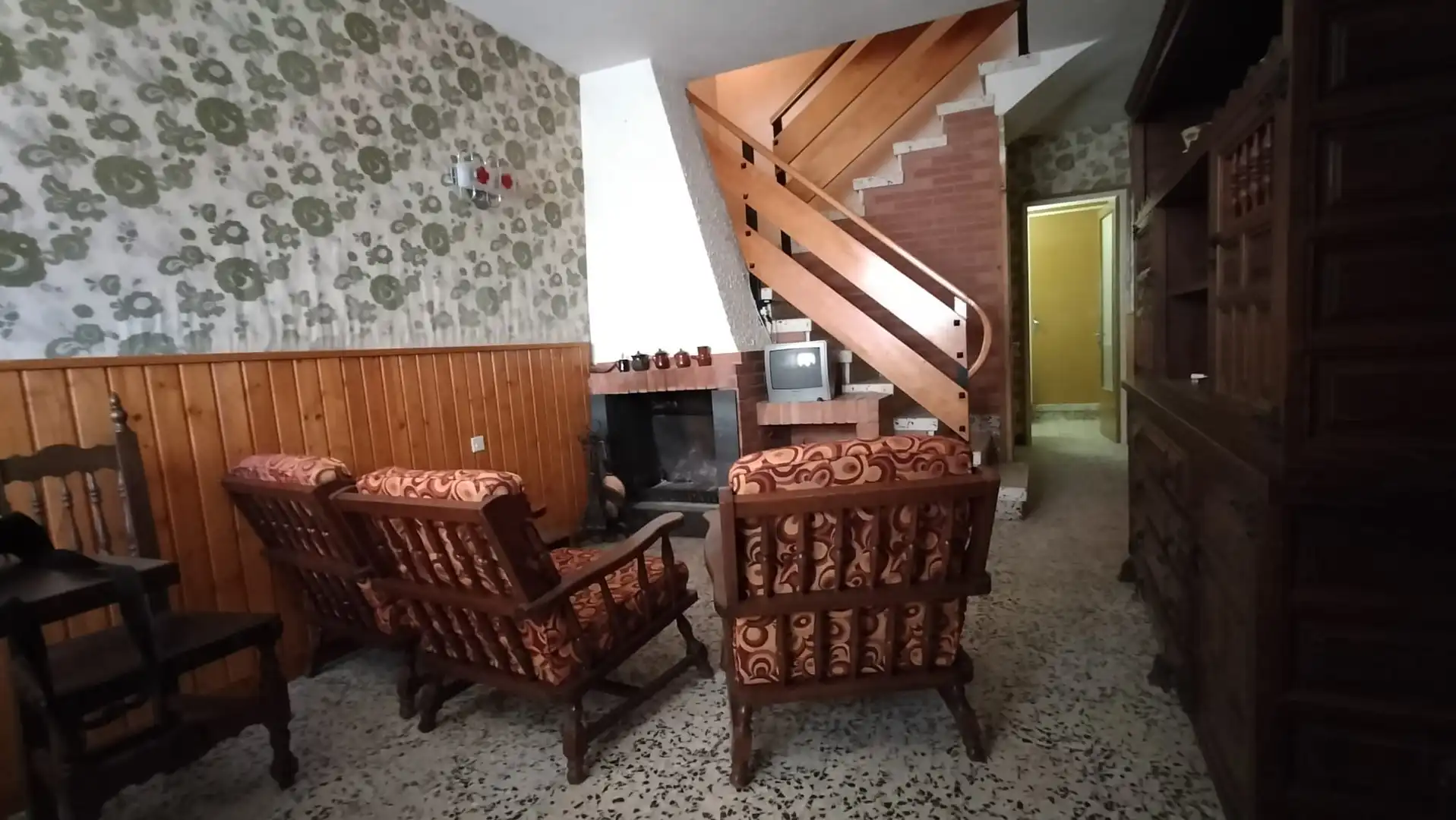 Sala de estar de Casa o chalet en venta en Forcall con Terraza, Trastero y Amueblado