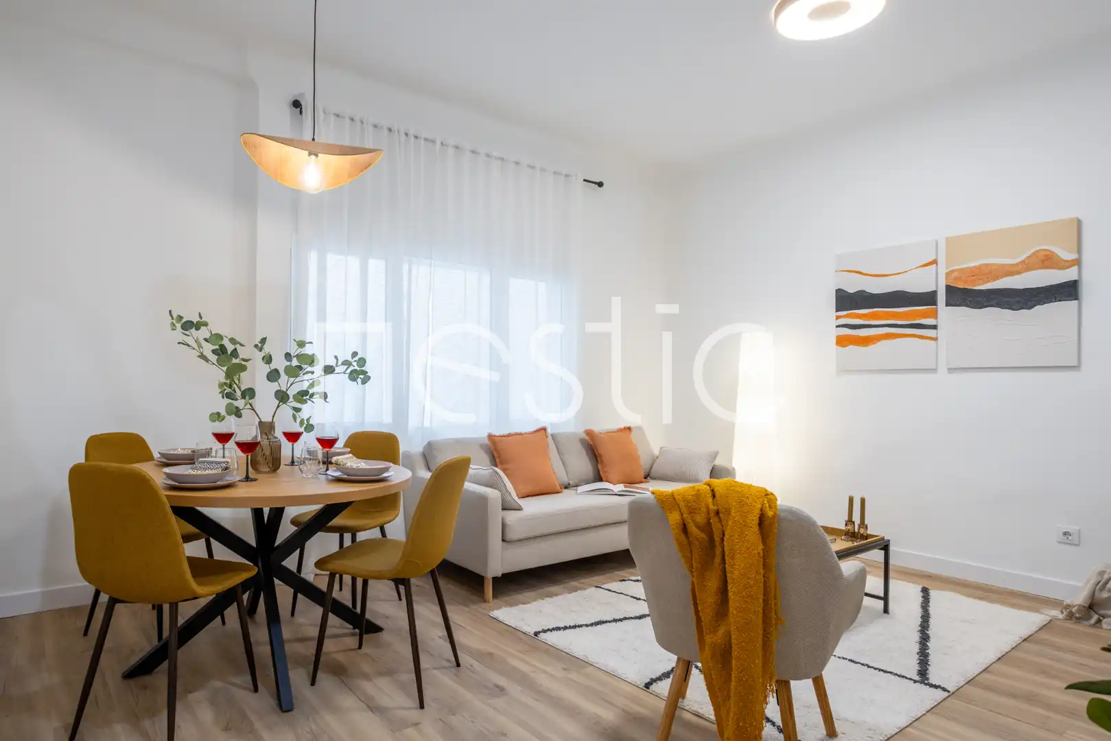 Living room of Apartments for rent in Madrid  with Heating, Furnished and Washing machine
