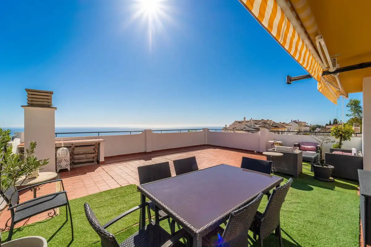 Terrace of Apartments for sale in Benalmádena  with Air Conditioner, Private garden and Terrace