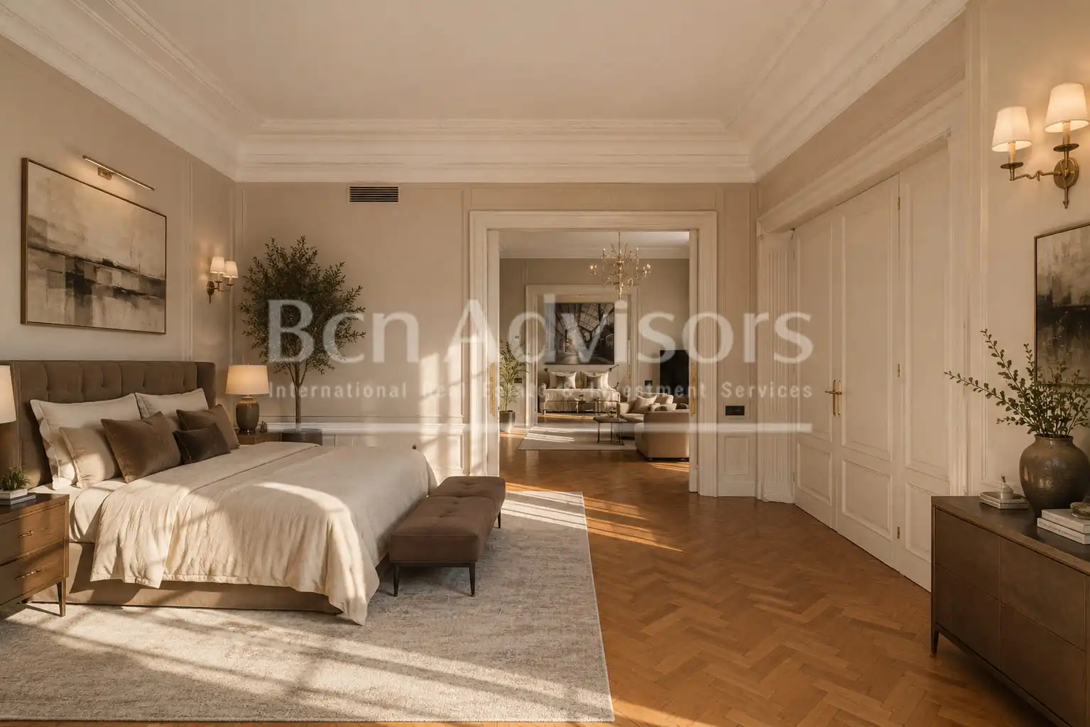 Bedroom of Flat for rent in Barcelona  with Air Conditioner, Heating and Terrace