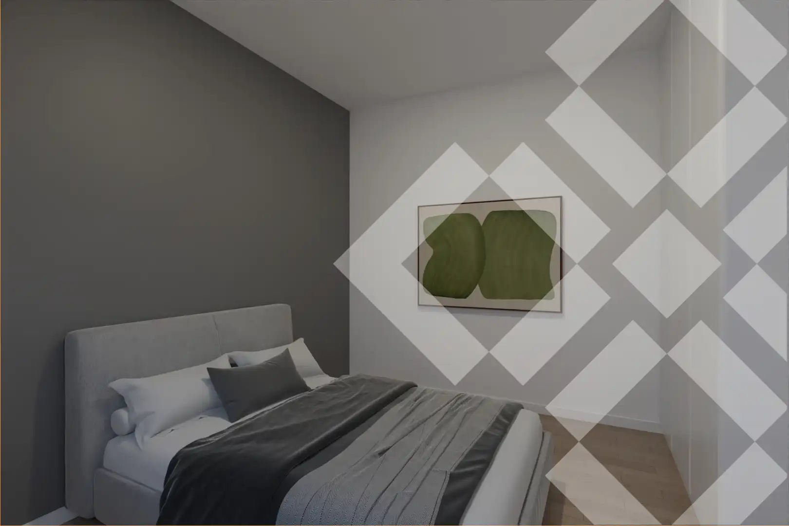 Schlafzimmer von Wohnung zum Verkauf in Barcelona mit Klimaanlage, Heizung und Parkett