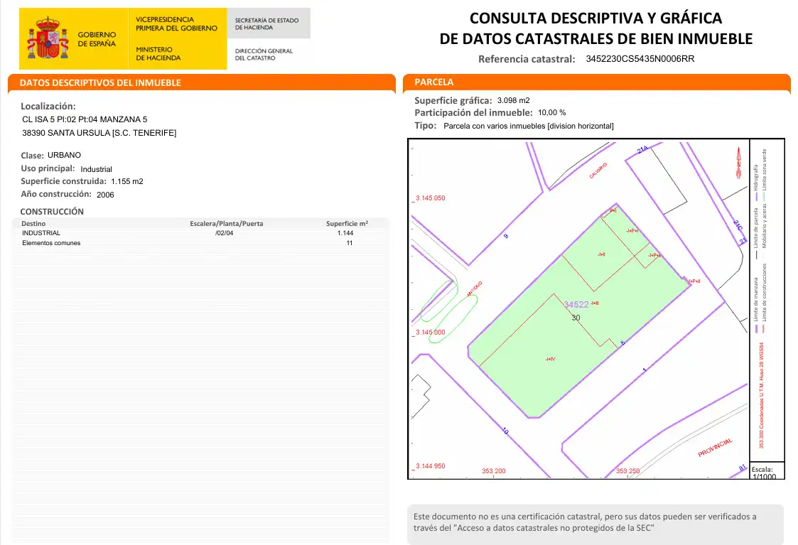 Exterior view of Industrial buildings for sale in Santa Úrsula