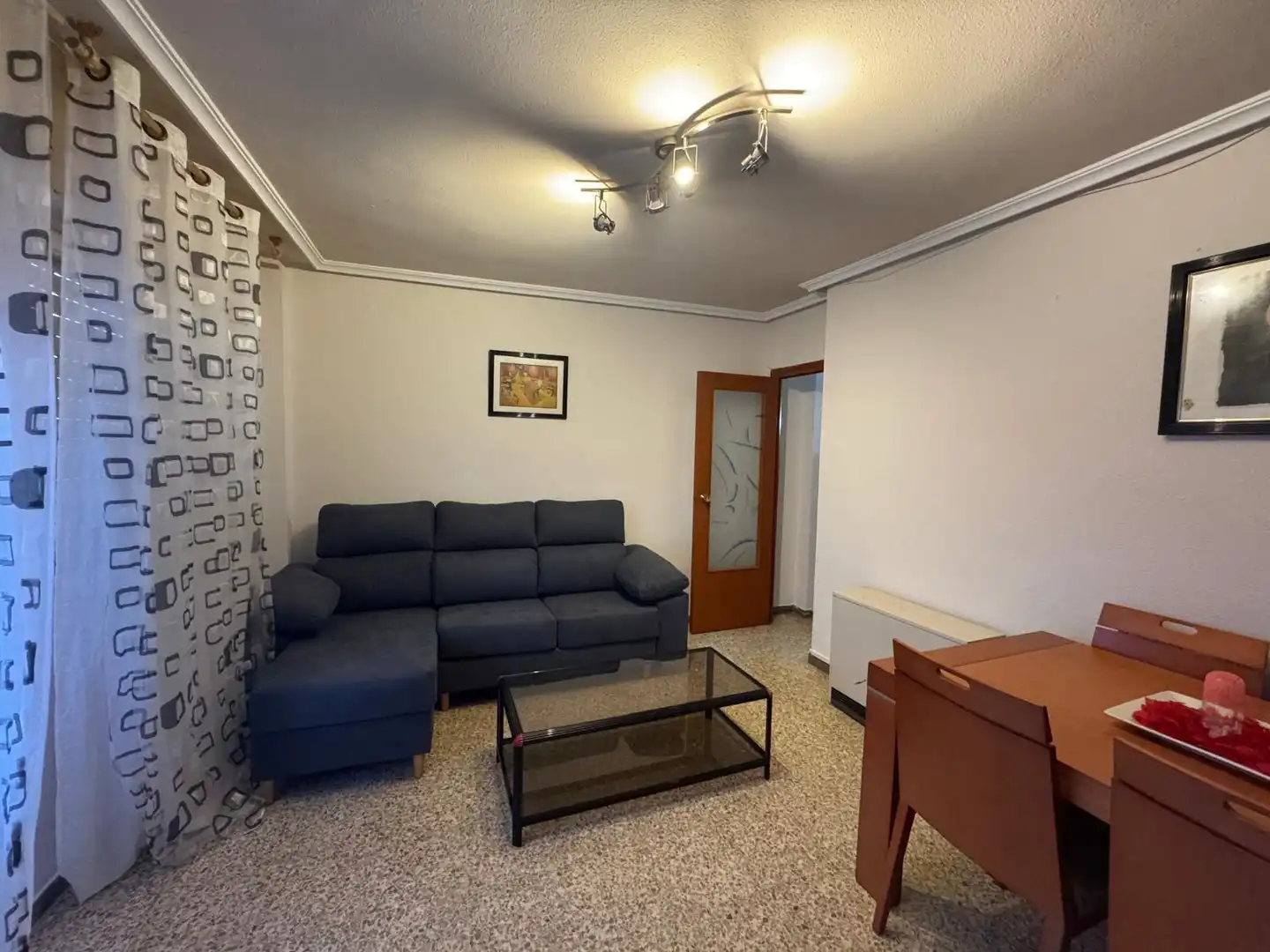 Living room of Flat for rent in Illueca  with Heating and Furnished