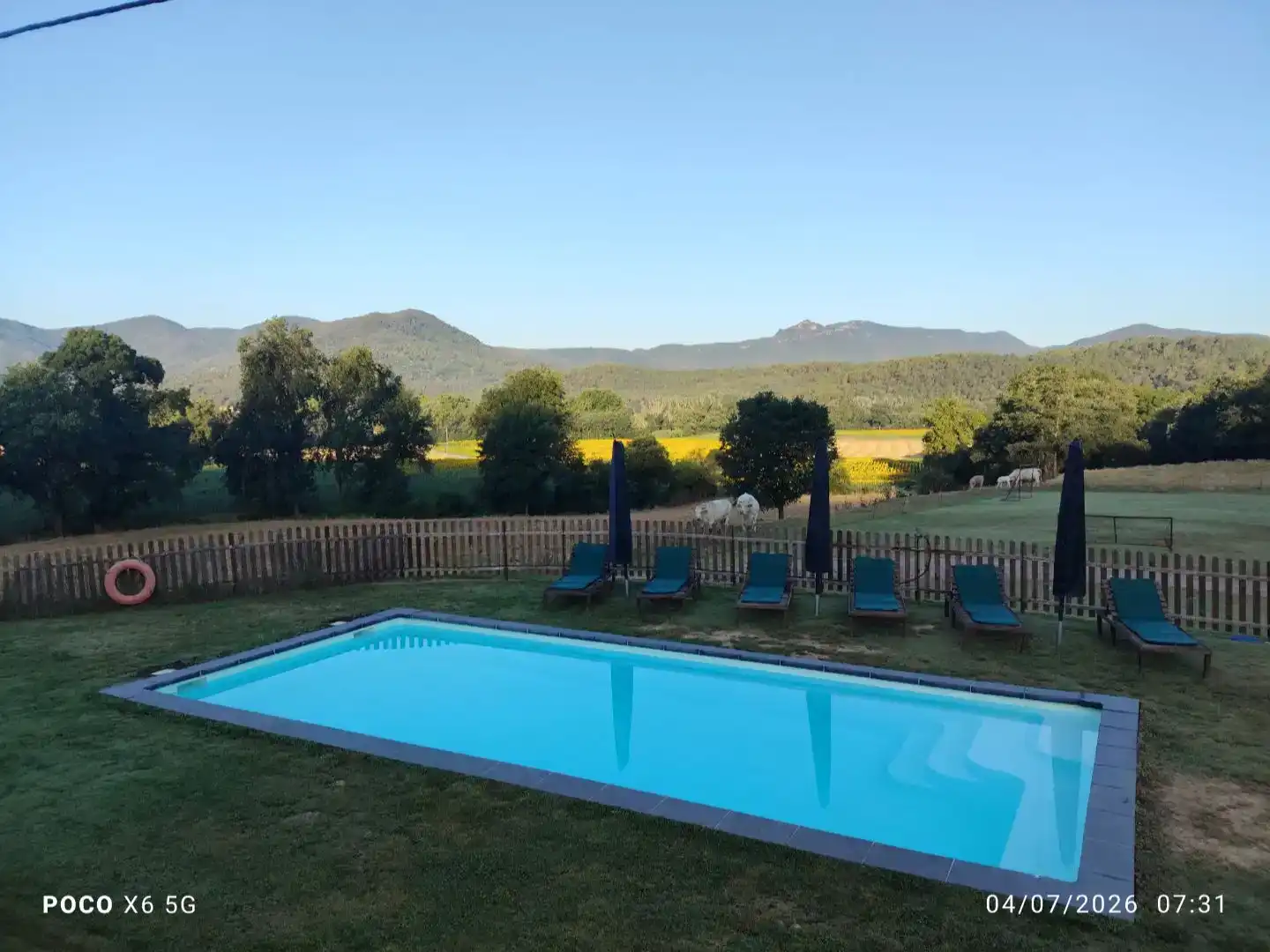 Piscina de Finca rústica en venda en Sant Miquel de Campmajor amb Piscina