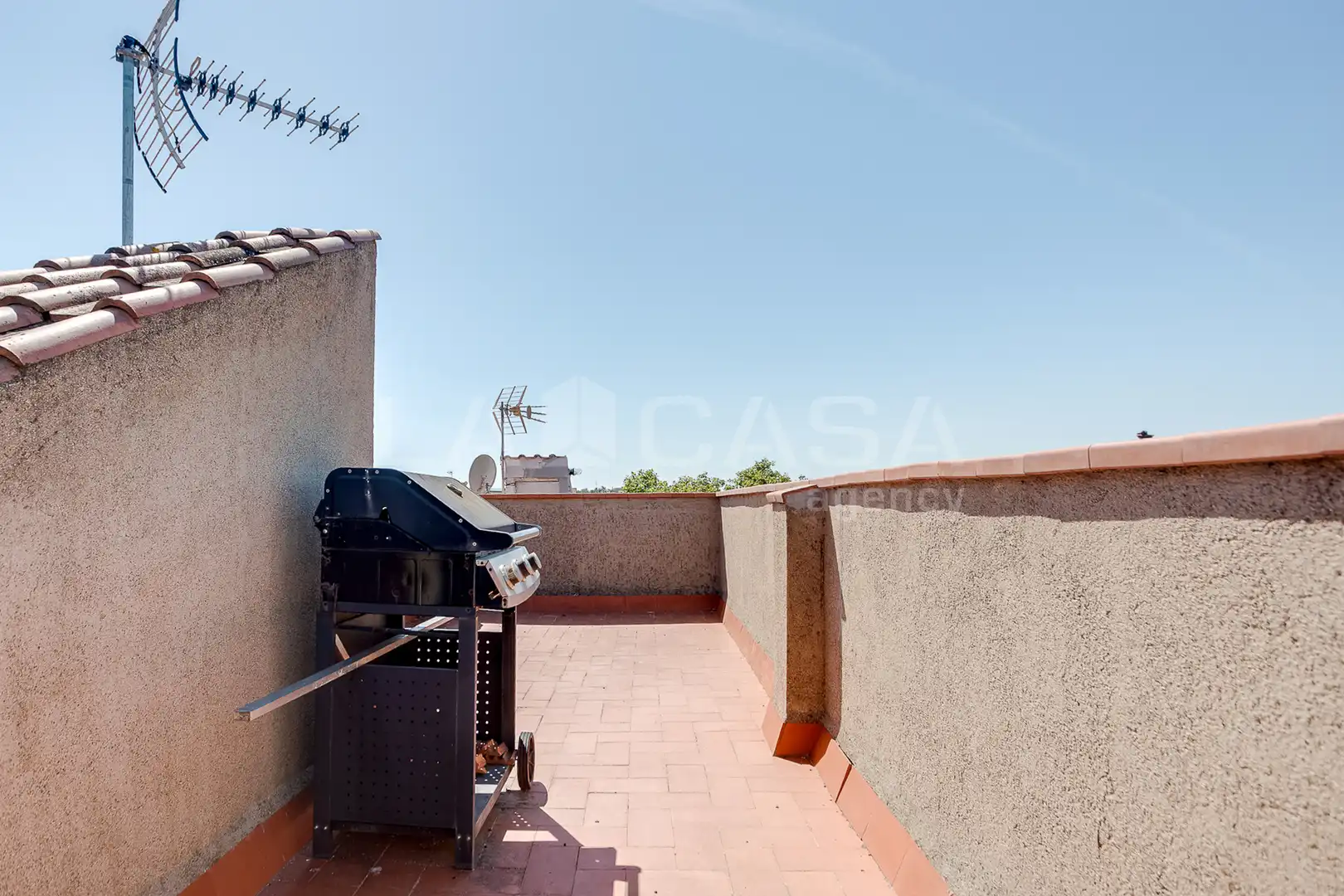 Terrasse von Einfamilien-Reihenhaus zum Verkauf in Les Franqueses del Vallès mit Klimaanlage, Heizung und Parkett
