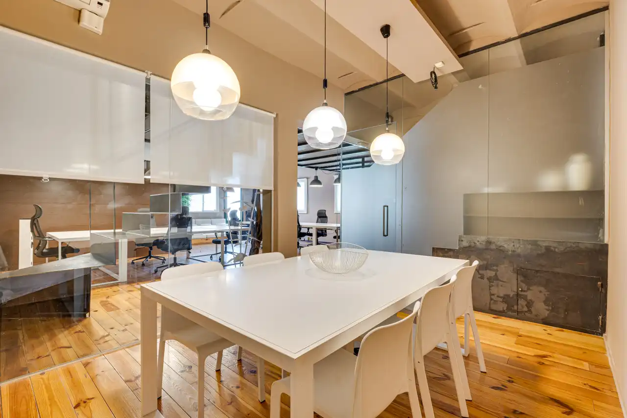 Esszimmer von Büro zur Miete in Barcelona mit Klimaanlage, Heizung und Terrasse