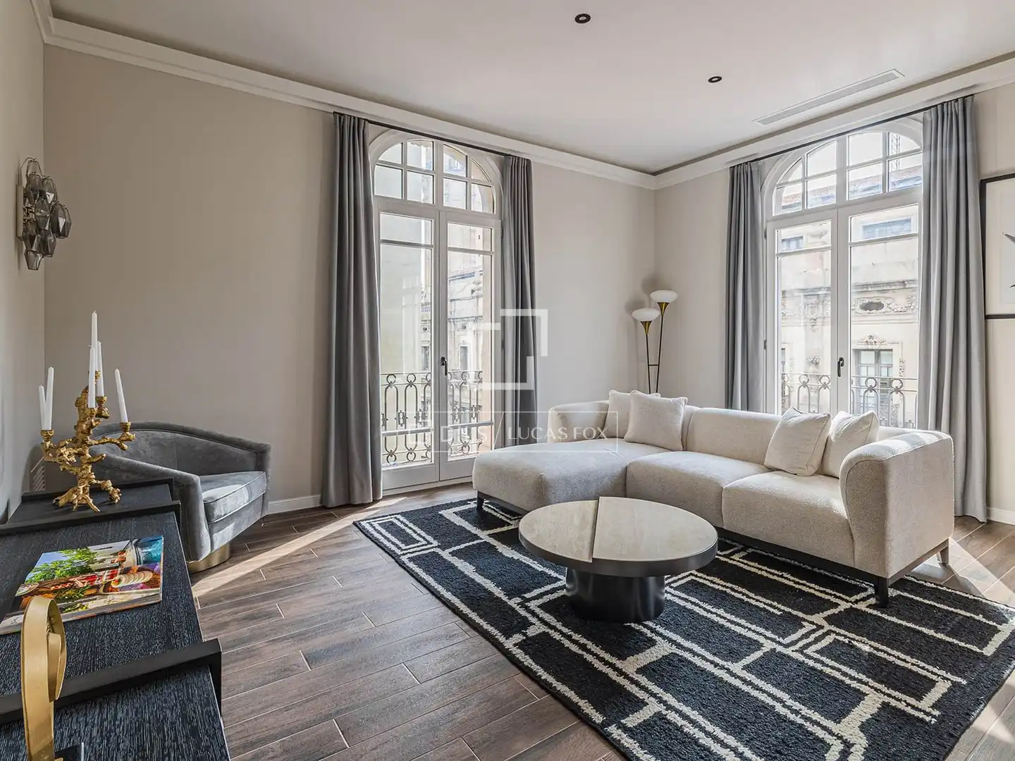 Sala de estar de Piso en venta en Barcelona con Aire acondicionado, Calefacción y Balcón