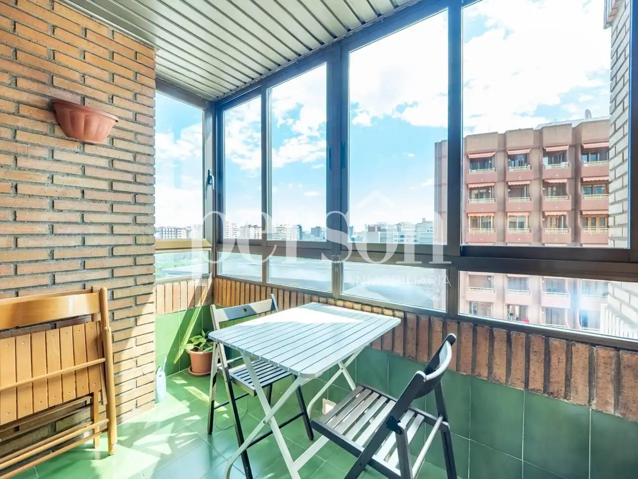 Terraza de Piso de alquiler en Valencia con Aire acondicionado, Parquet y Amueblado