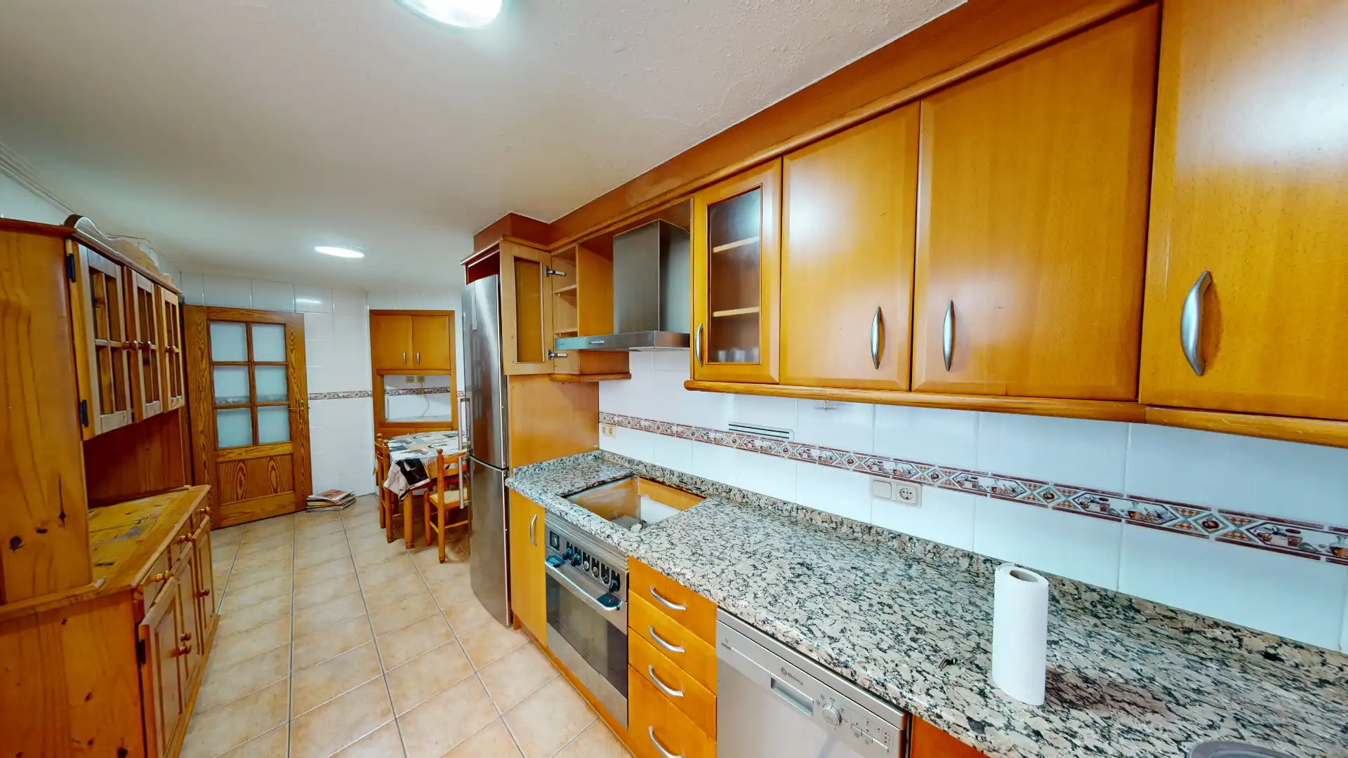 Cocina de Casa o chalet en venta en Alicante / Alacant con Aire acondicionado, Parquet y Terraza
