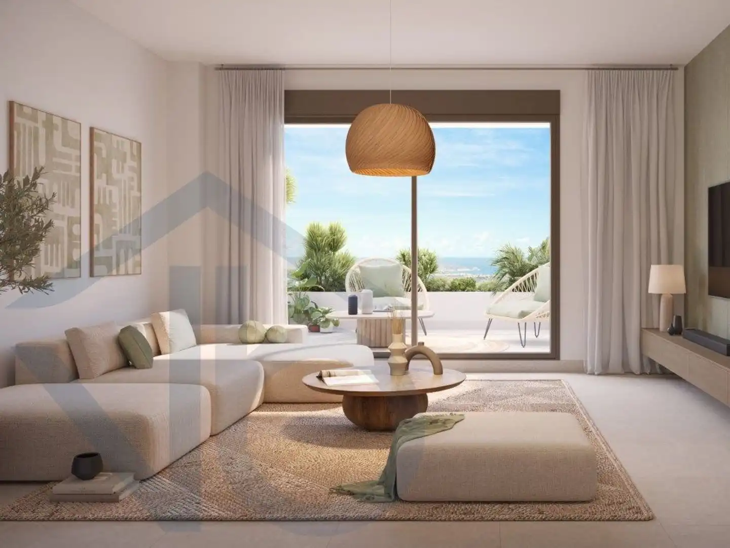 Living room of Flat for sale in Pulpí  with Air Conditioner, Terrace and Swimming Pool