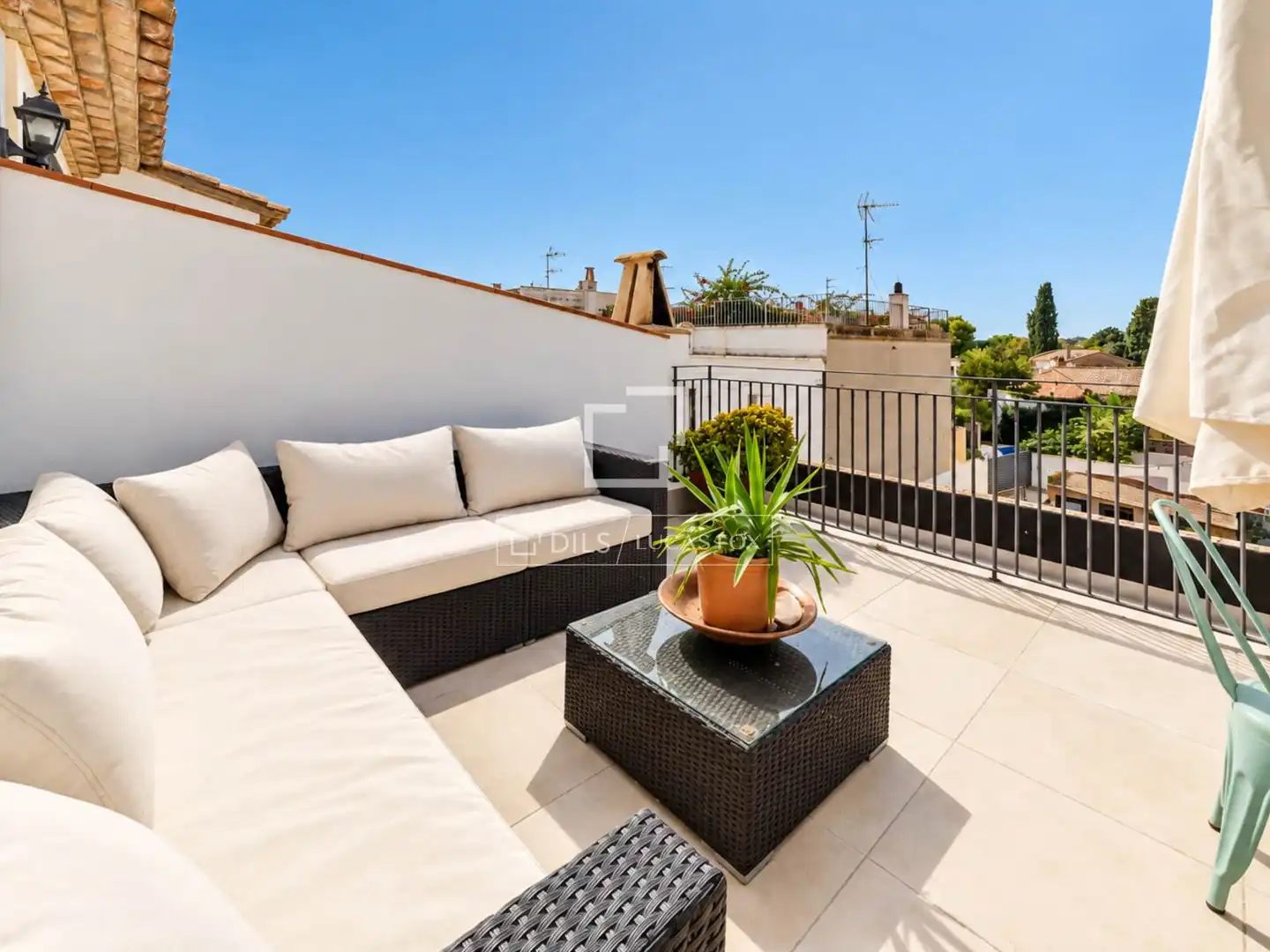 Terraza de Casa o chalet en venta en Centre