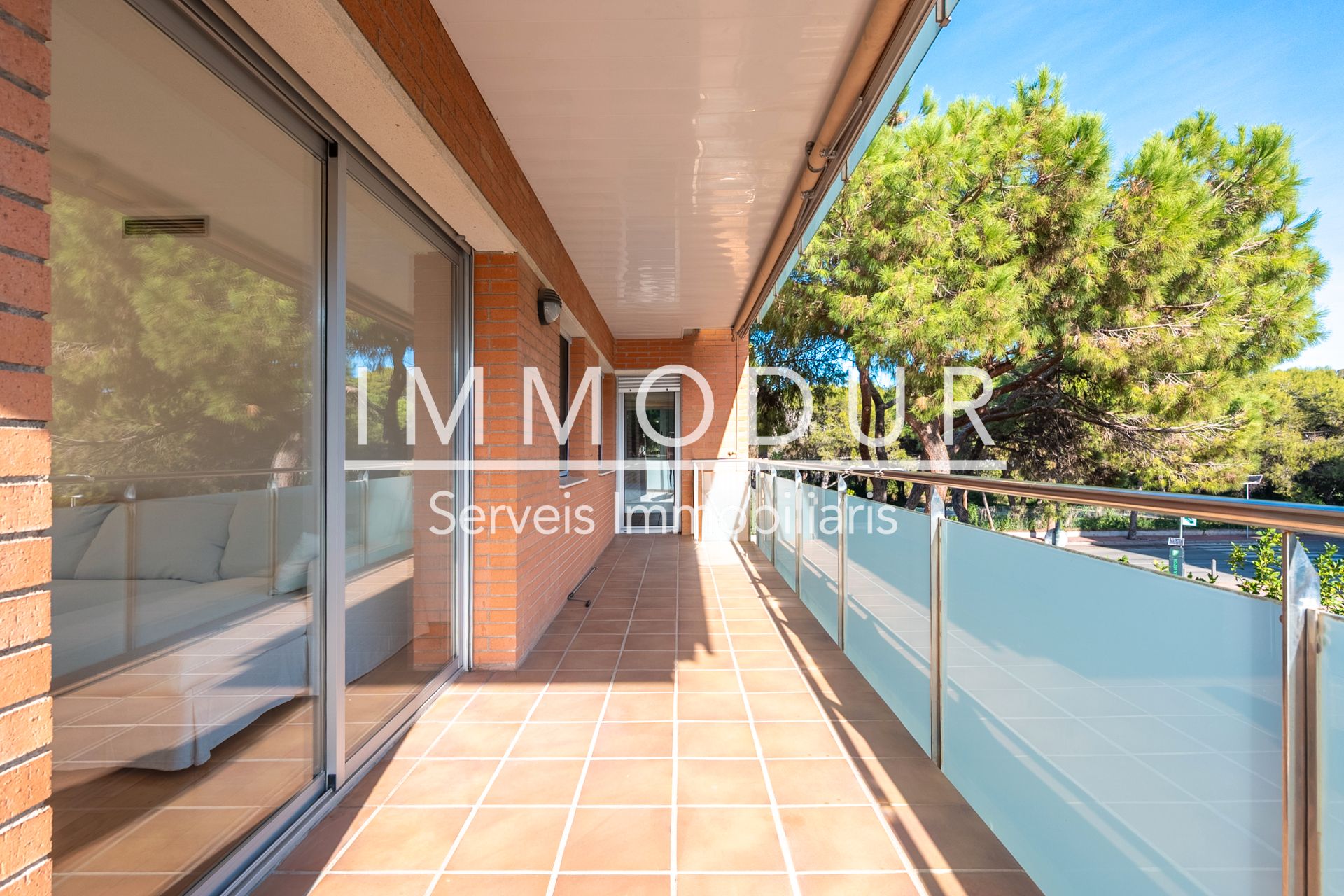 Terrace of Flat to rent in Gavà  with Air Conditioner, Heating and Parquet flooring