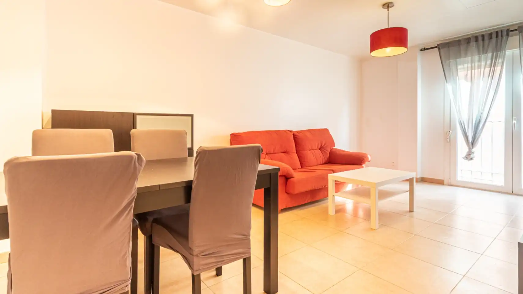 Wohnzimmer von Dachboden zum Verkauf in Ondara mit Klimaanlage, Heizung und Terrasse