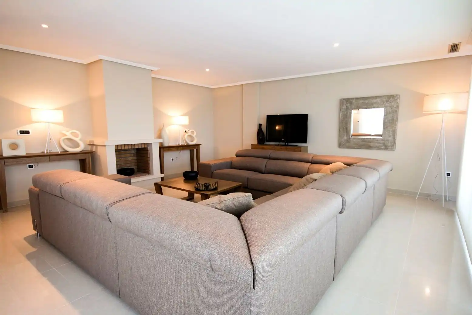 Sala de estar de Casa o chalet de alquiler en Altea con Aire acondicionado, Calefacción y Jardín privado