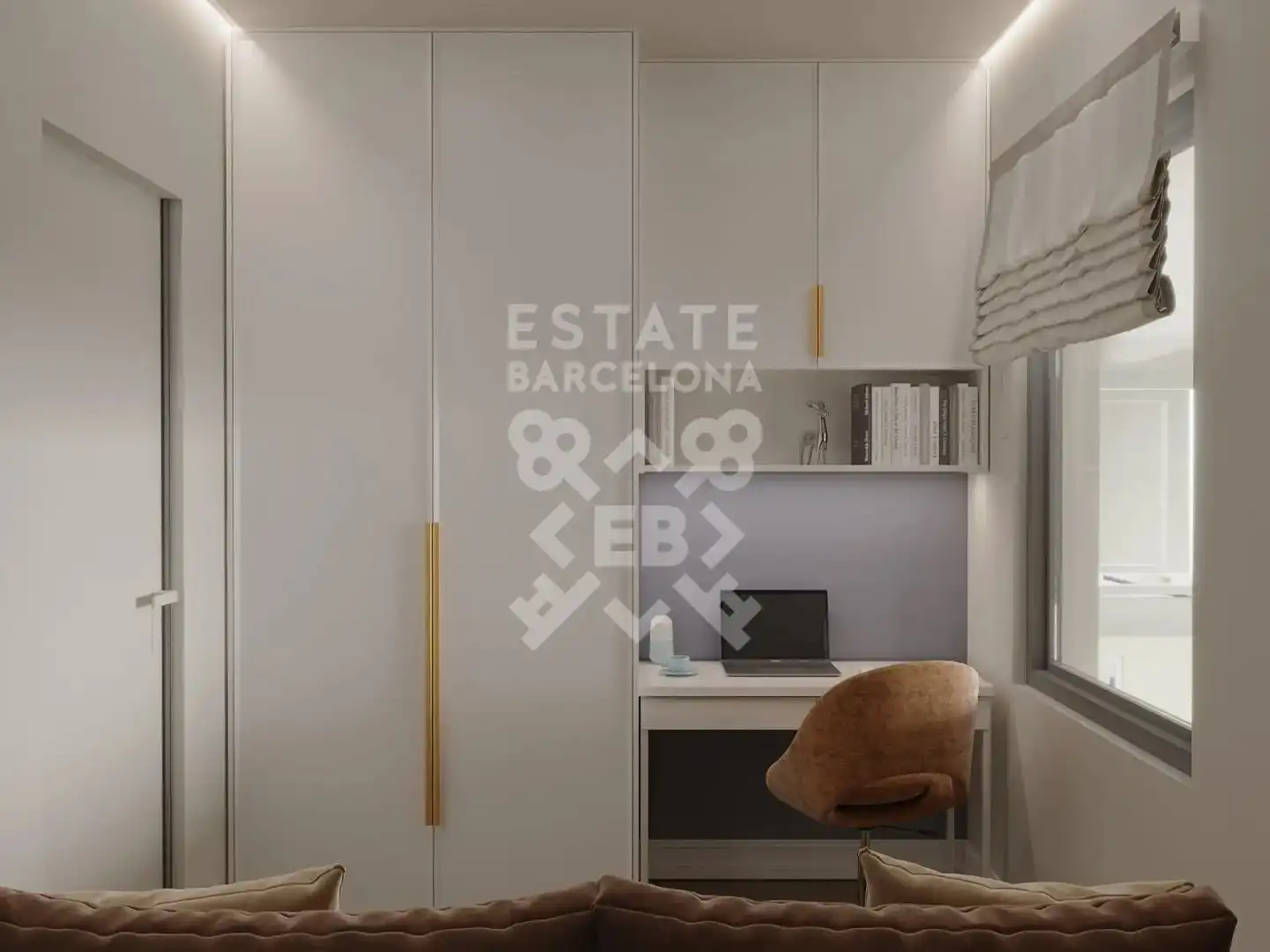 Schlafzimmer von Dachboden zum Verkauf in Barcelona mit Terrasse