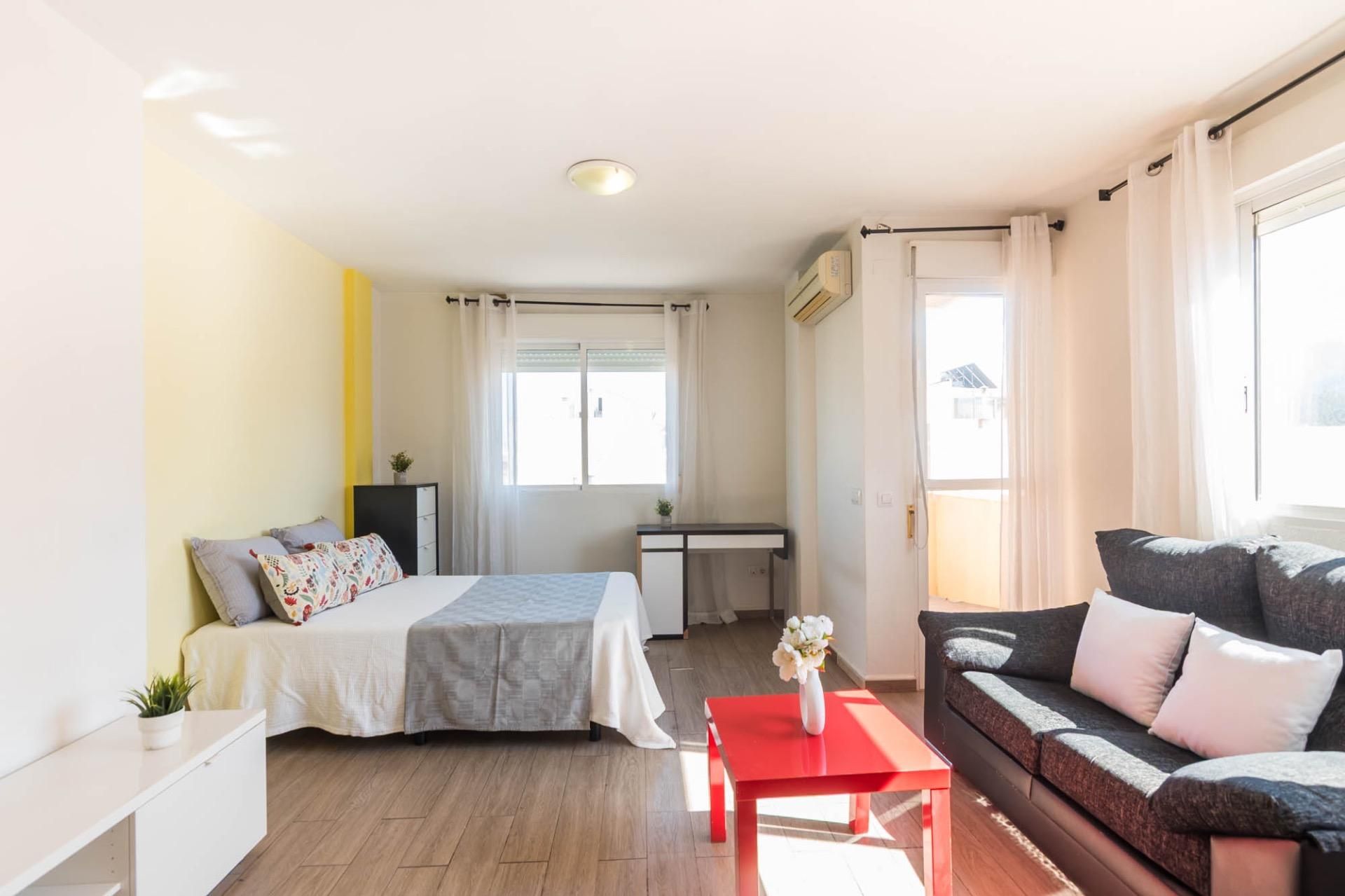 Bedroom of Flat for sale in  Murcia Capital  with Air Conditioner, Furnished and Balcony