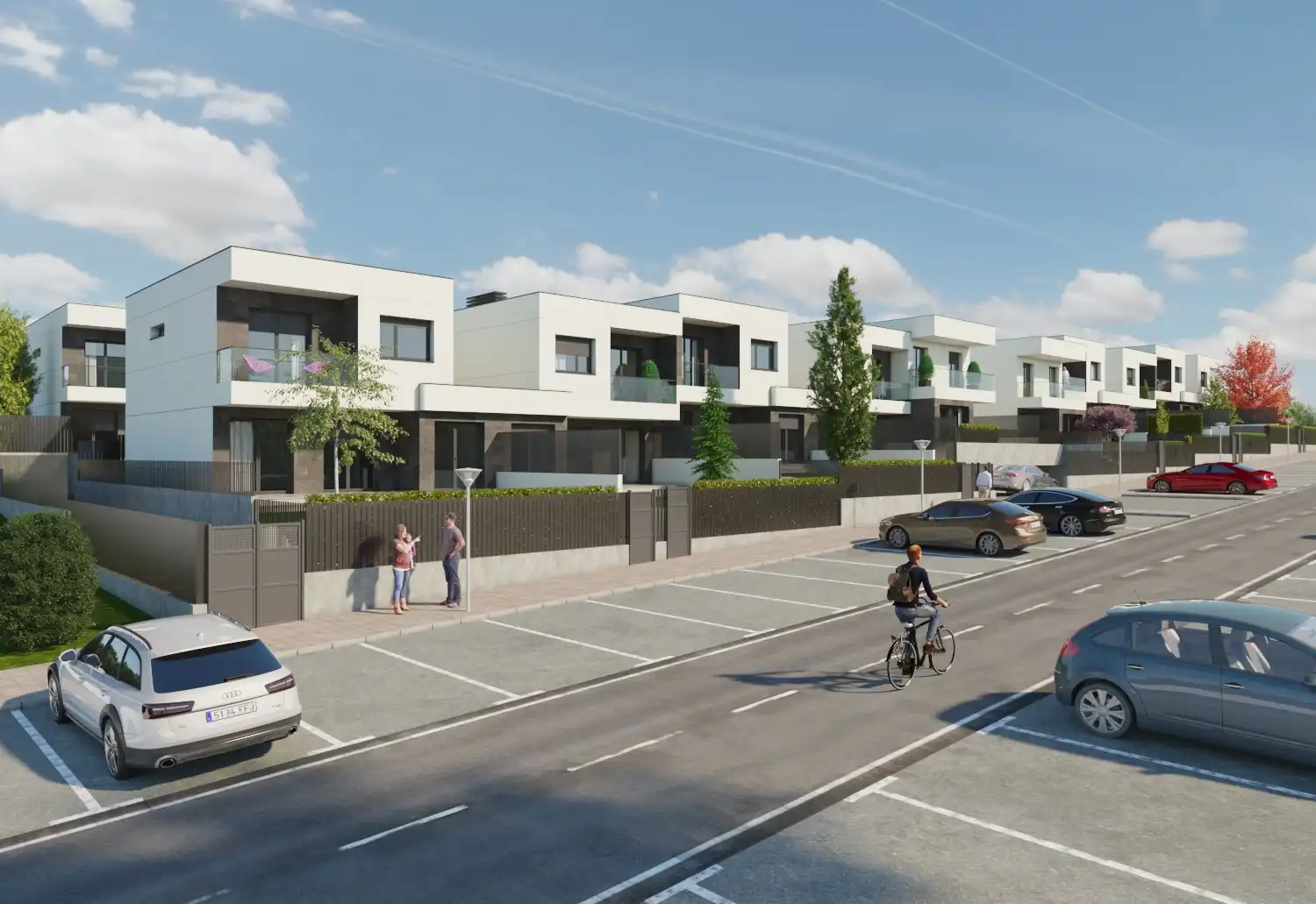 Vista exterior de Casa adosada en venta en Santa Cruz de Bezana con Calefacción, Jardín privado y Balcón