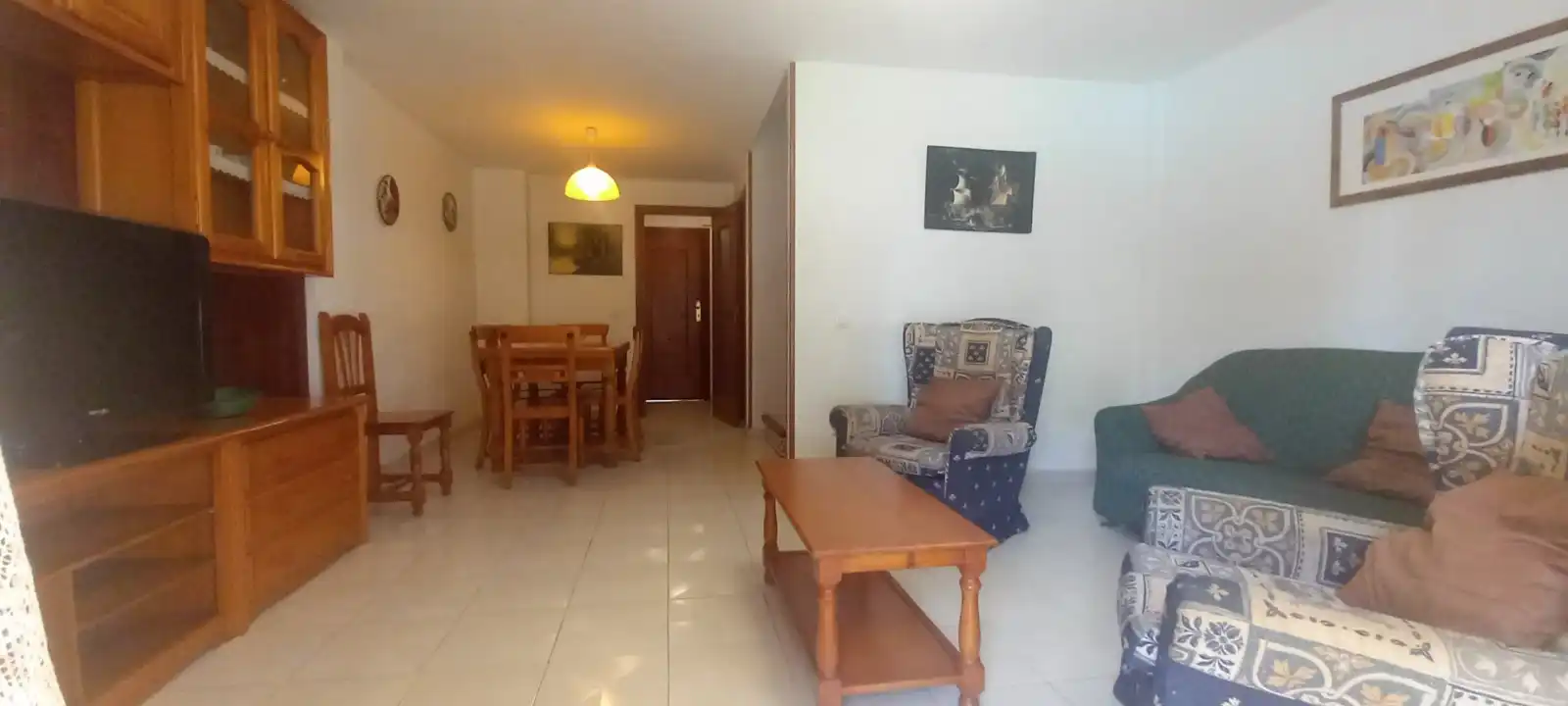 Sala de estar de Casa adosada de alquiler en Gandia con Terraza, Amueblado y Horno