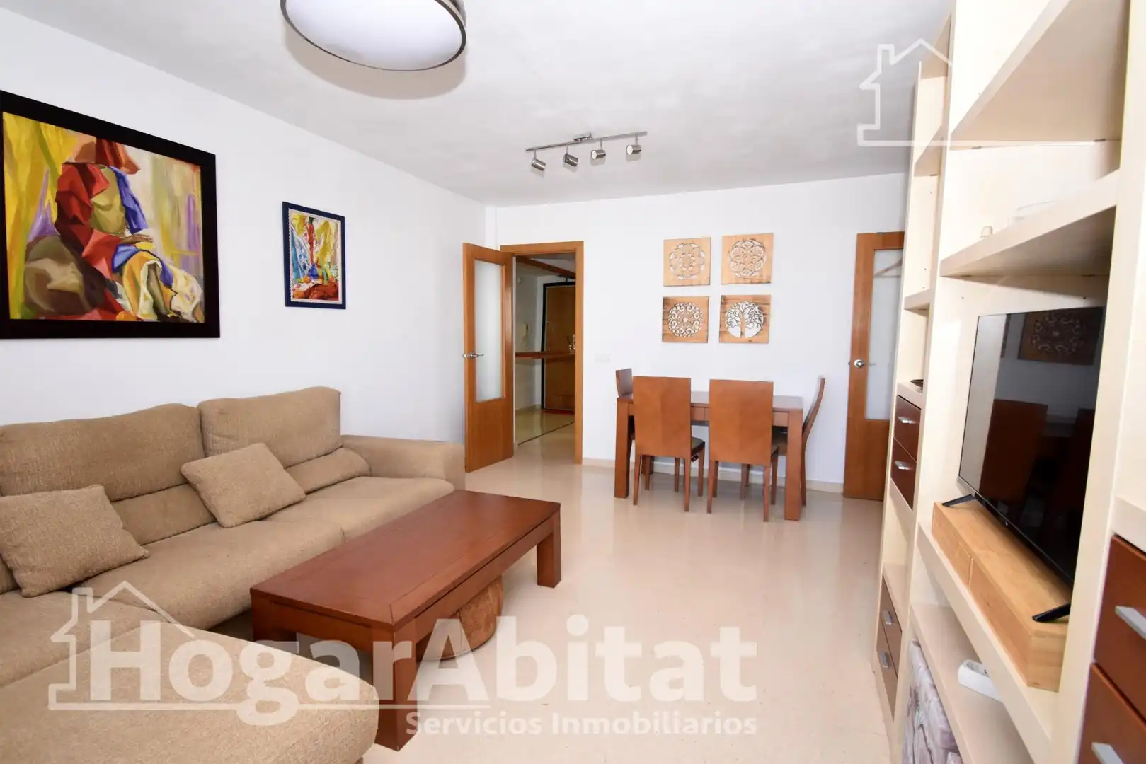 Living room of Flat for sale in Torrent  with Air Conditioner, Heating and Furnished