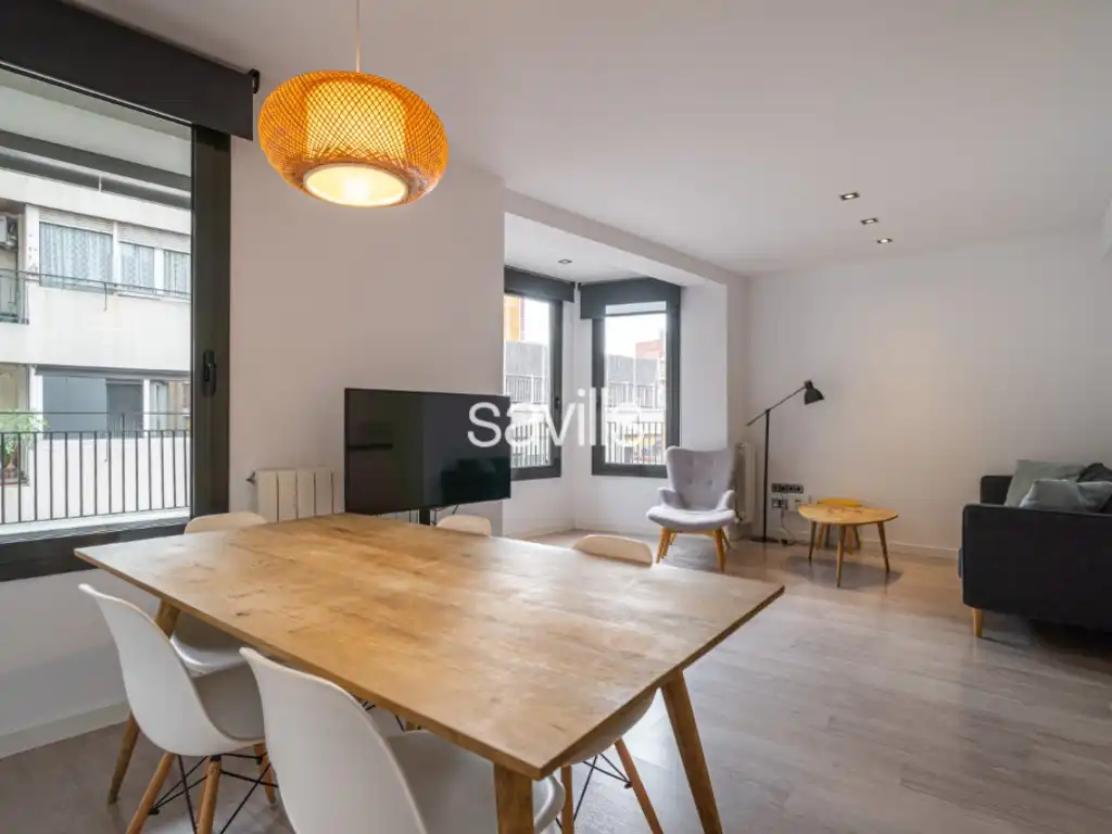 Sala de estar de Casa o chalet en venta en Barcelona con Aire acondicionado, Amueblado y Horno