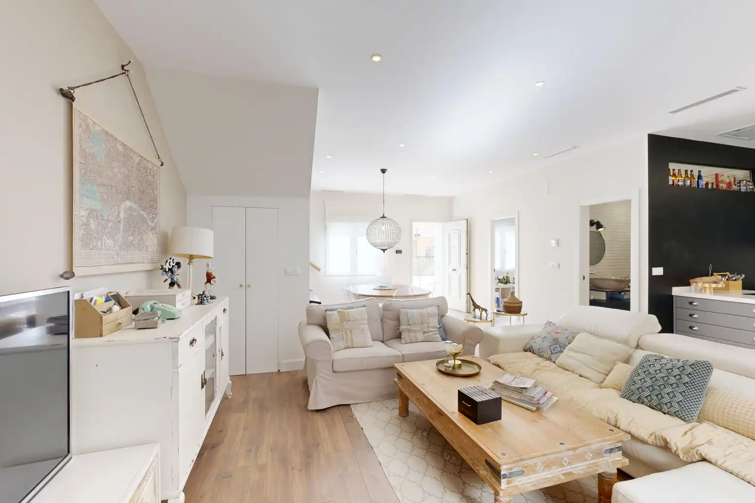 Living room of Houses for sale in Cartagena  with Air Conditioner, Parquet flooring and Terrace