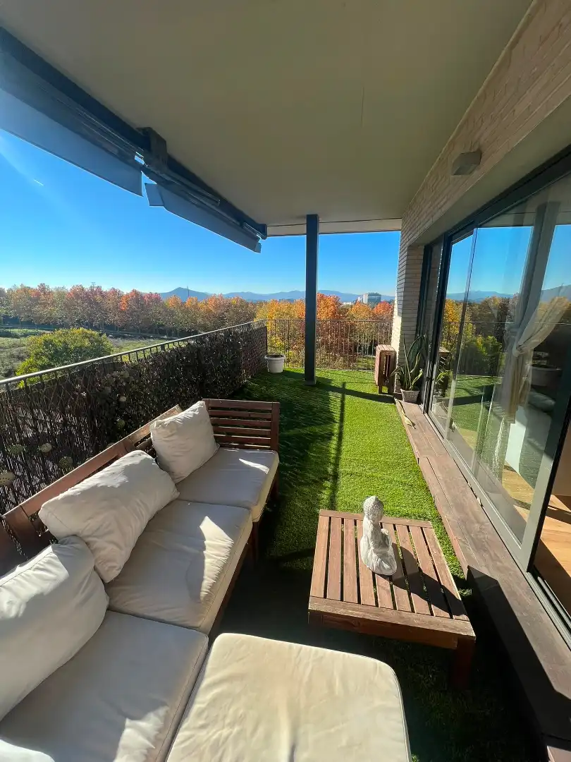 Terrasse von Wohnung zur Miete in Sant Cugat del Vallès mit Klimaanlage, Parkett und Terrasse