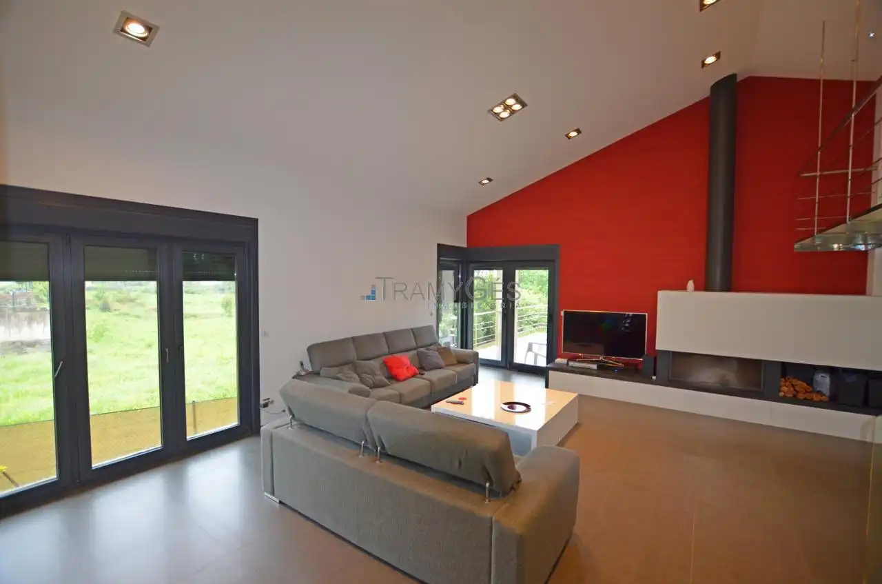 Sala de estar de Casa o chalet en venta en A Guarda   con Calefacción, Jardín privado y Terraza