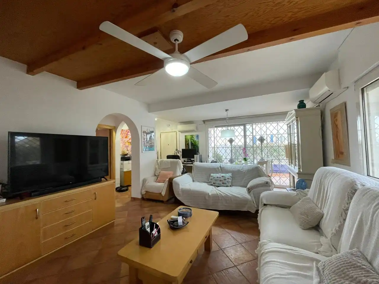 Living room of Houses for sale in La Manga del Mar Menor  with Air Conditioner, Heating and Private garden