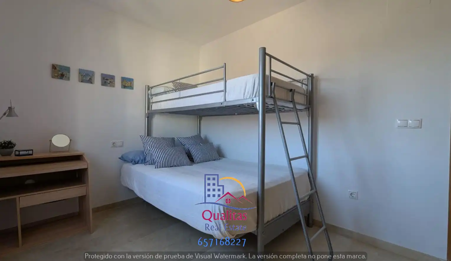 Schlafzimmer von Wohnungen zum Verkauf in Oliva mit Klimaanlage, Heizung und Privatgarten
