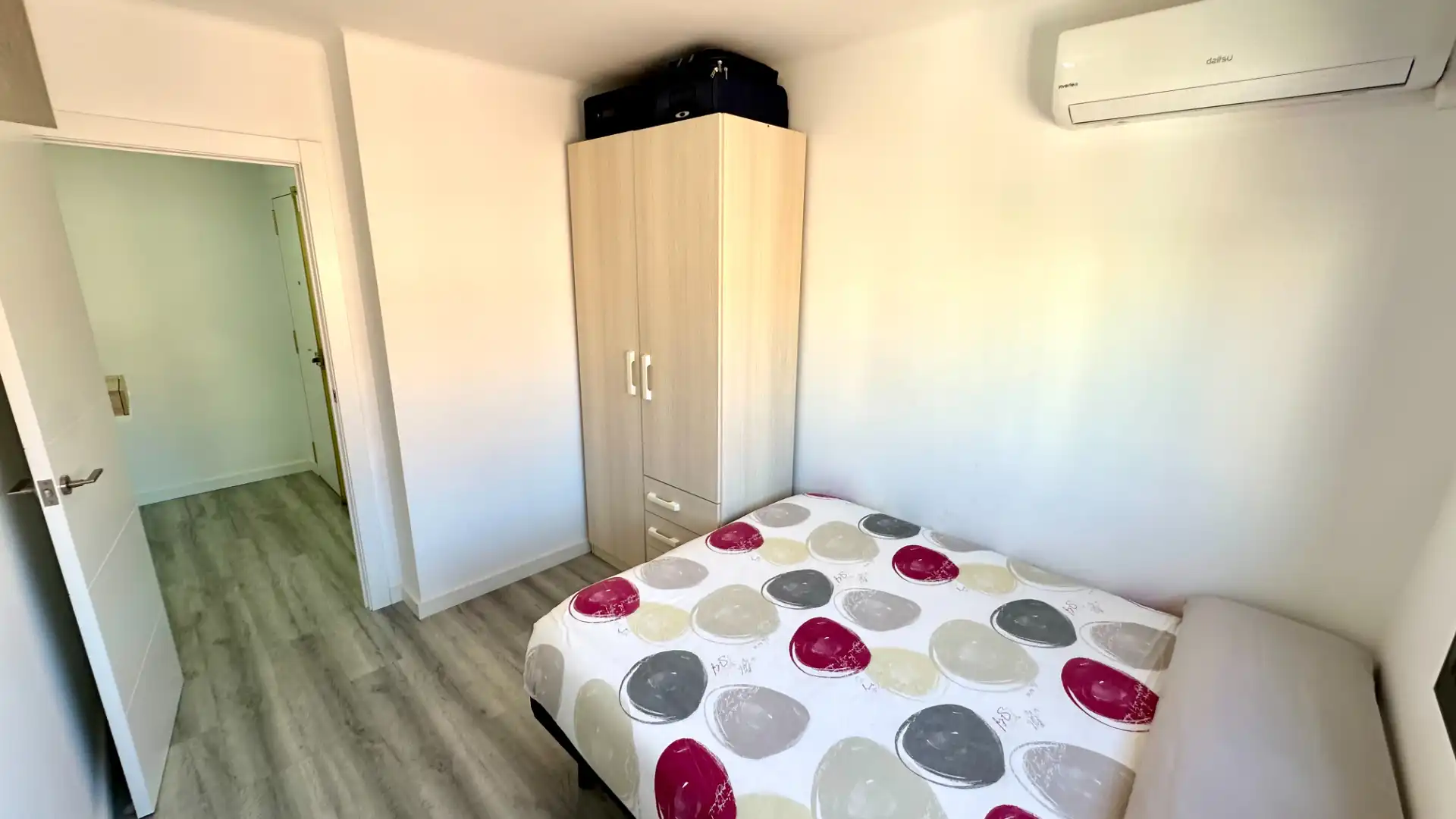 Bedroom of Attic for sale in Badalona  with Air Conditioner, Heating and Parquet flooring