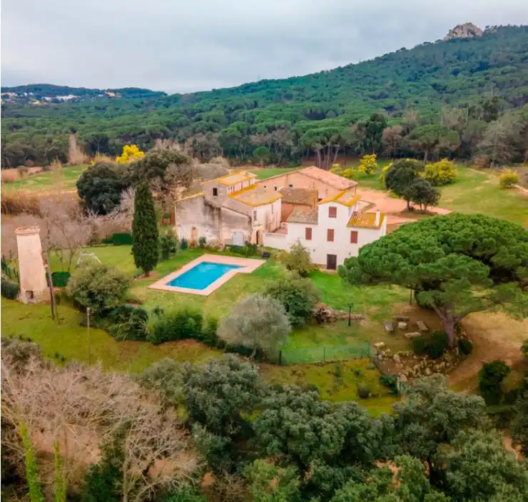 Jardí de Finca rústica en venda en Santa Cristina d'Aro amb Aire condicionat, Calefacció i Jardí privat
