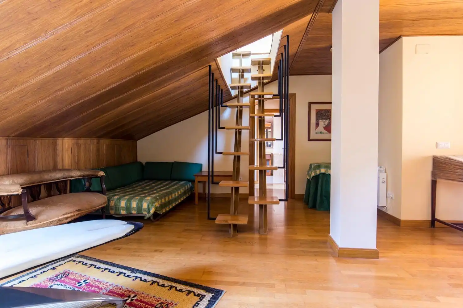Sala de estar de Ático en venta en Borja con Calefacción, Parquet y Terraza