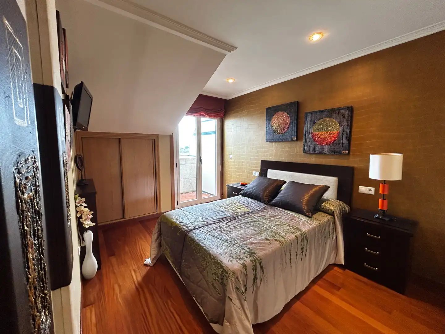 Bedroom of Duplexes for sale in Cambados  with Heating, Parquet flooring and Terrace