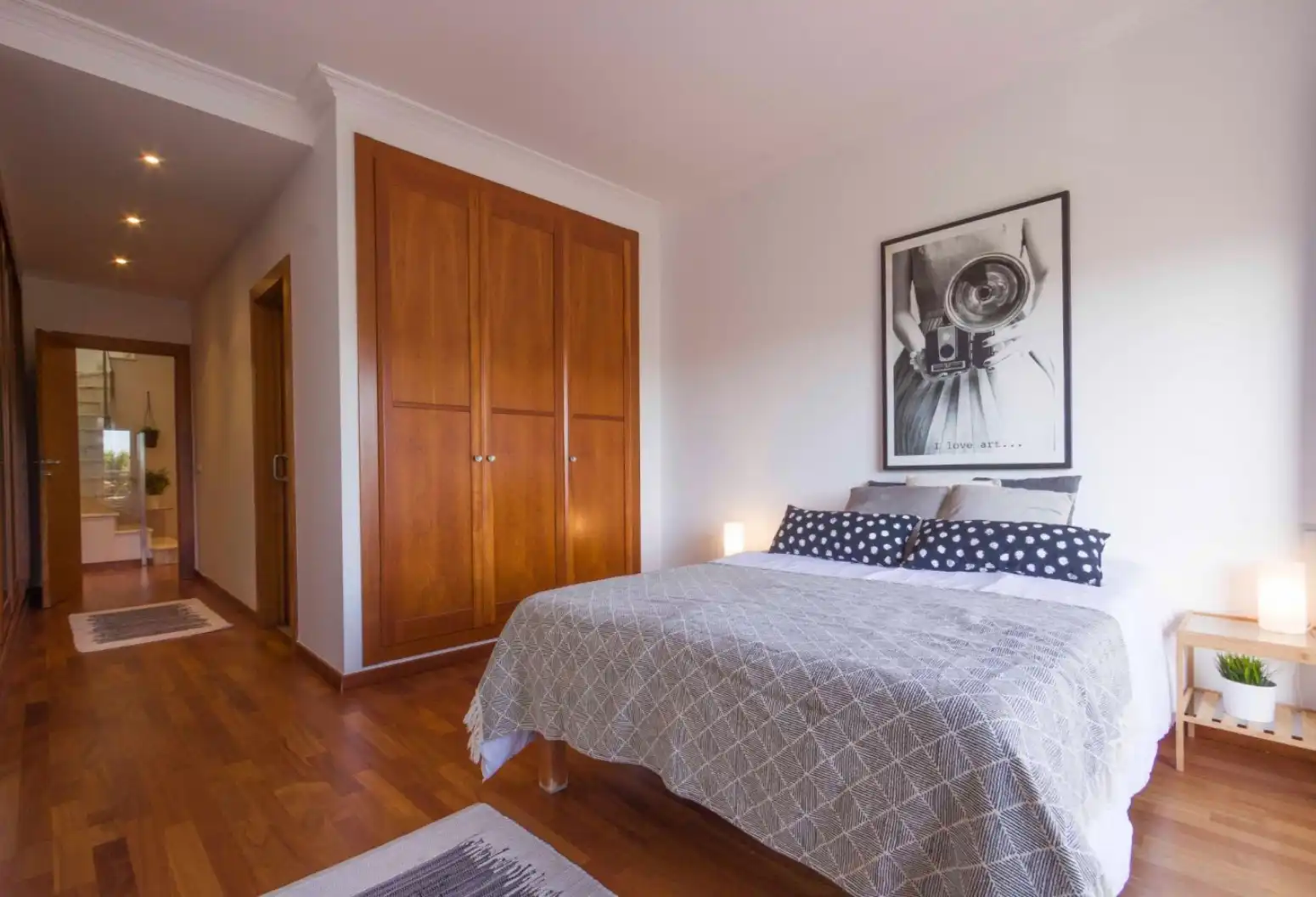 Schlafzimmer von Dachboden zum Verkauf in Rafelbuñol / Rafelbunyol mit Klimaanlage, Heizung und Parkett
