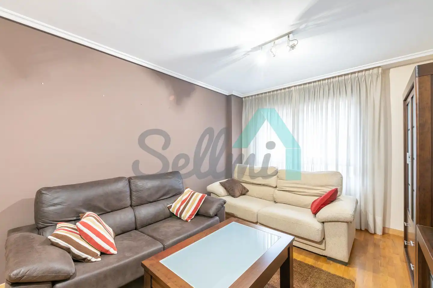 Living room of Flat for sale in Siero  with Heating, Parquet flooring and Storage room