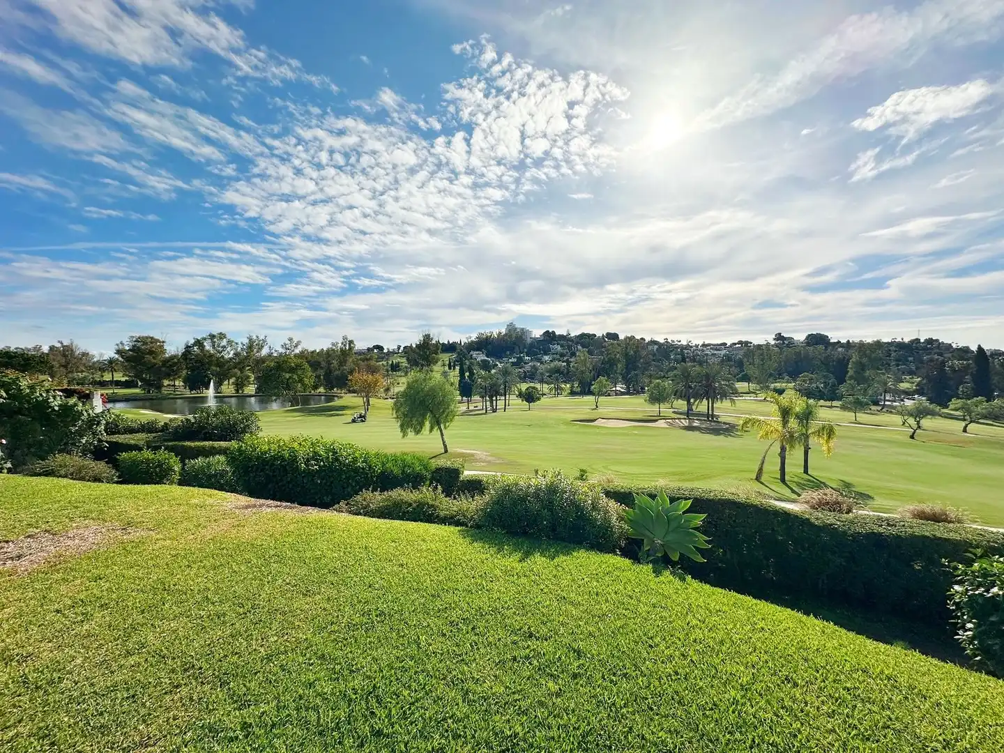 Vista exterior de Casa o chalet de alquiler en Estepona con Aire acondicionado, Jardín privado y Piscina