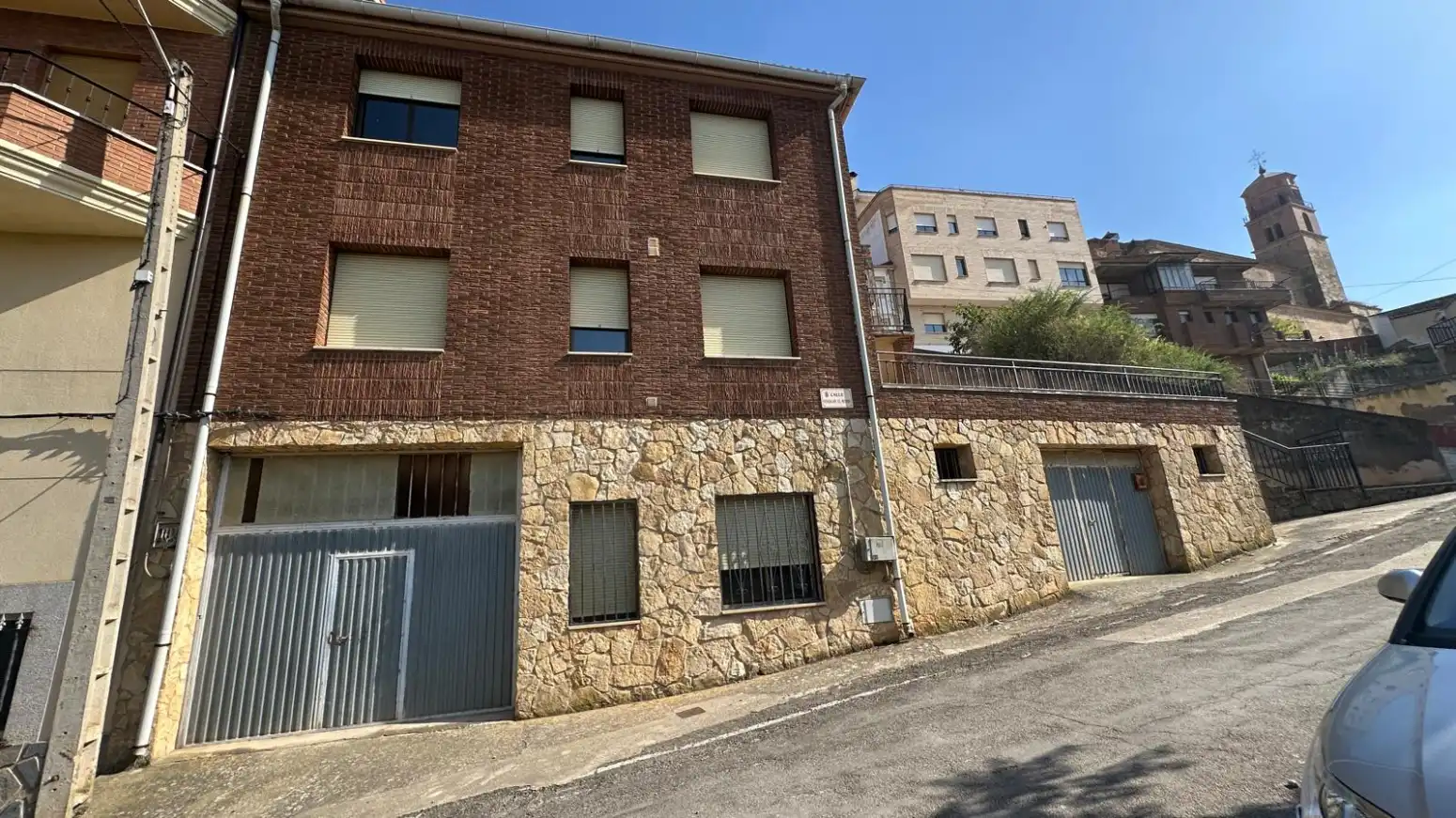 Exterior view of Houses for sale in Ausejo  with Heating, Terrace and Furnished