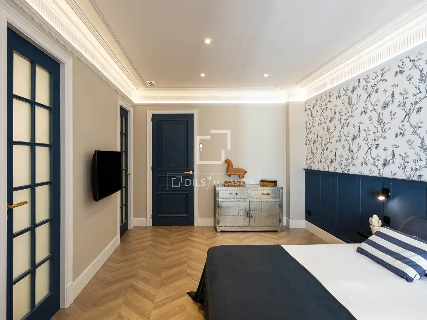 Schlafzimmer von Wohnung zum Verkauf in Barcelona mit Klimaanlage, Heizung und Parkett